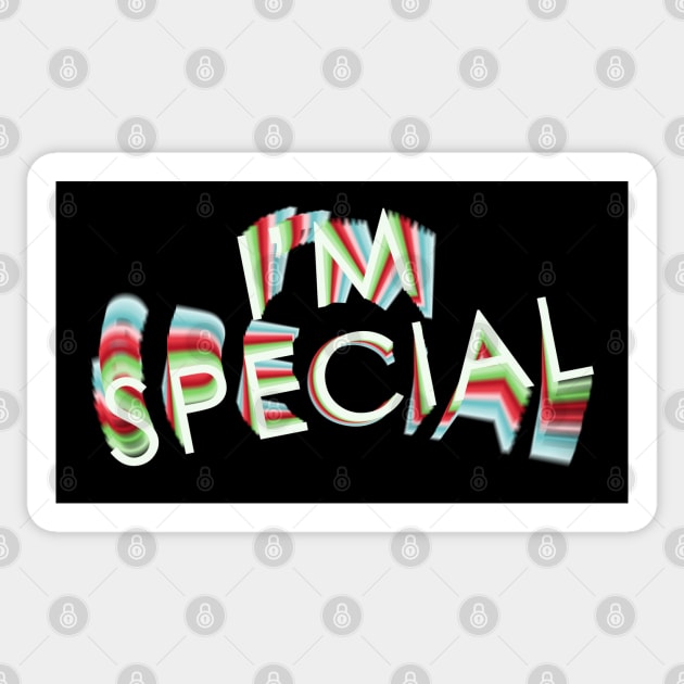 I'm Special retro Sticker by karutees